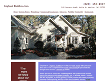 Tablet Screenshot of englandbuilders.com